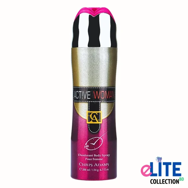 Active Woman Deodorant Body Spray 200ml – Chris Adams UAE Imported