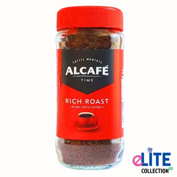 Alcafe Rich Roast Instant Coffee 200g – UK Premium Blend for Coffee Lovers