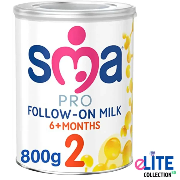 SMA PRO Follow-On Milk Stage 2 – 800g Baby Formula from UK