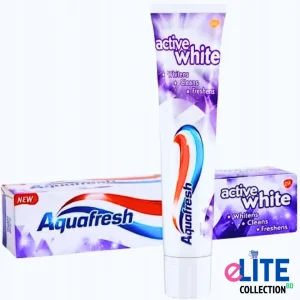 Aquafresh Active White Toothpaste 100ml Tube, Whitens, Cleans, and Freshens from the UK