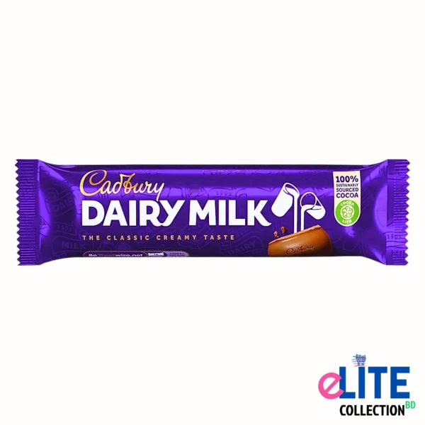 Cadbury Dairy Milk Chocolate Bar 45g (UK) – Smooth & Creamy Milk Chocolate