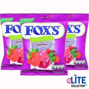 Fox’s Crystal Clear Berries Candy 90g – Fruity Long-Lasting Candy from Indonesia