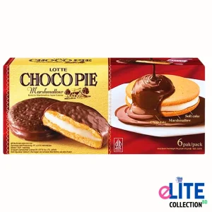 Lotte Choco Pie 6pcs (156g) – Chocolate Marshmallow Cake from Indonesia