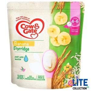 Cow & Gate Banana Porridge Baby Cereal 125g Iron Enriched UK