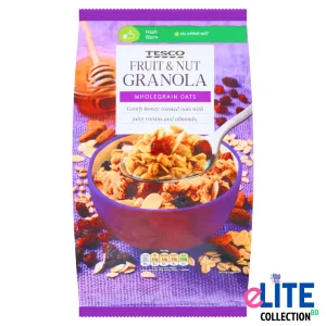 Tesco Fruit & Nut Granola 1kg Premium UK Breakfast Cereal