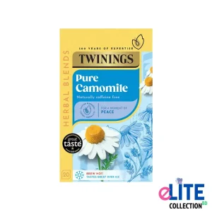 Twinings Pure Camomile Tea 20 Bags Caffeine Free Herbal Tea England